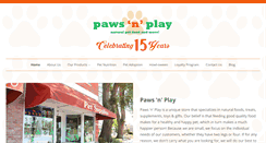 Desktop Screenshot of pawsnplay.com
